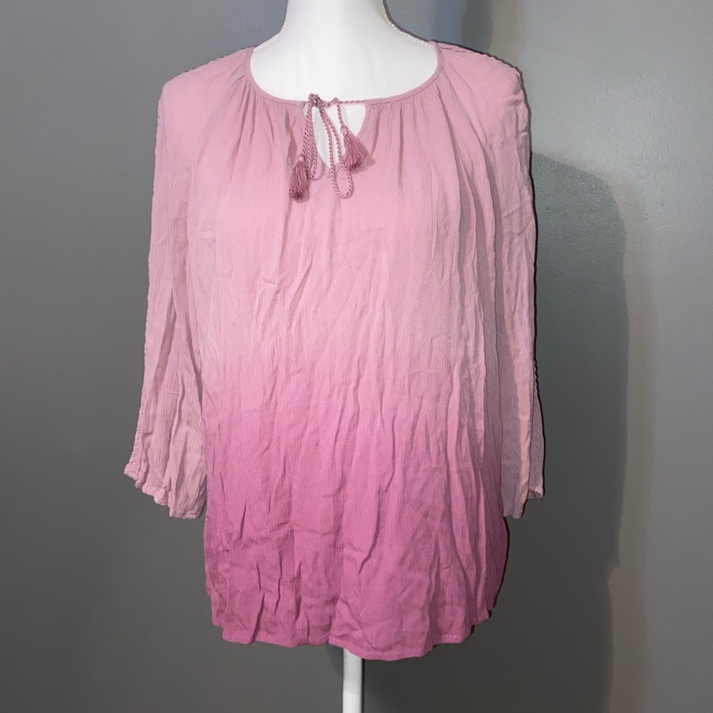 Como Vintage Purple Ombre Blouse